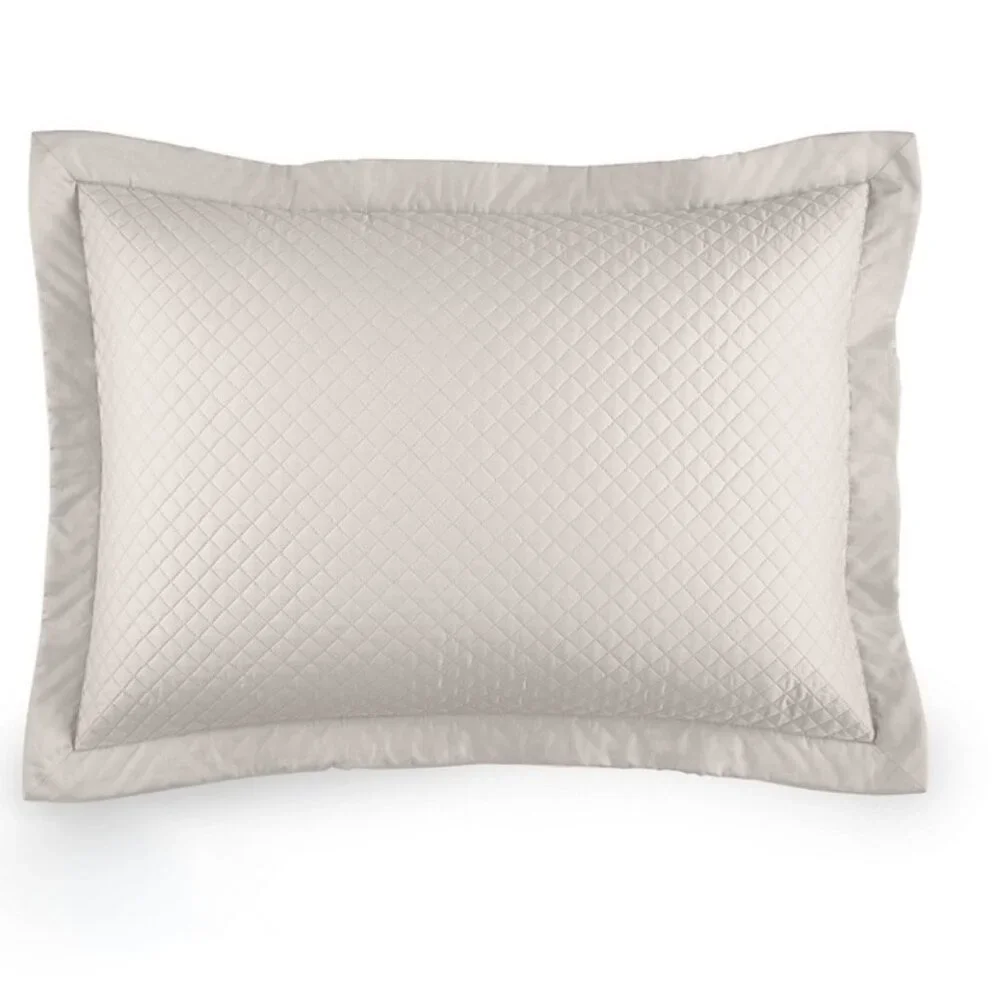 NWOT Set of 2 Ralph Lauren Wyatt King Quilted Shams Vintage Silver